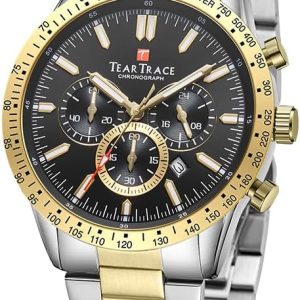 Mens Watches Analog Quartz Movement Big Face Waterproof Chronograph Wrist Watch Sport Work Classical Fashion Watches for Men with Leather Strap