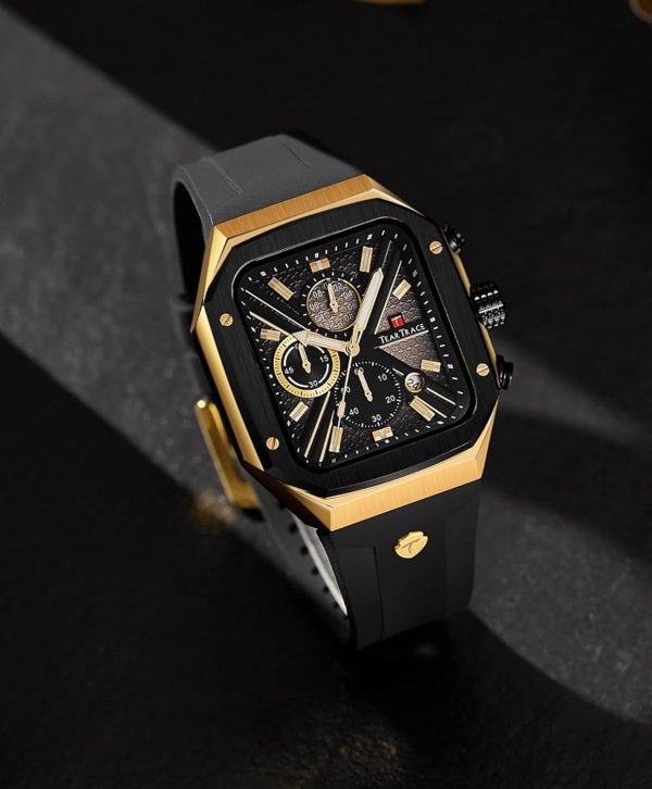 Chronograph Analog Watches for Men Luminous Waterproof Business Casual Work Wrist Men's Watch with Silicon Strap - Image 21