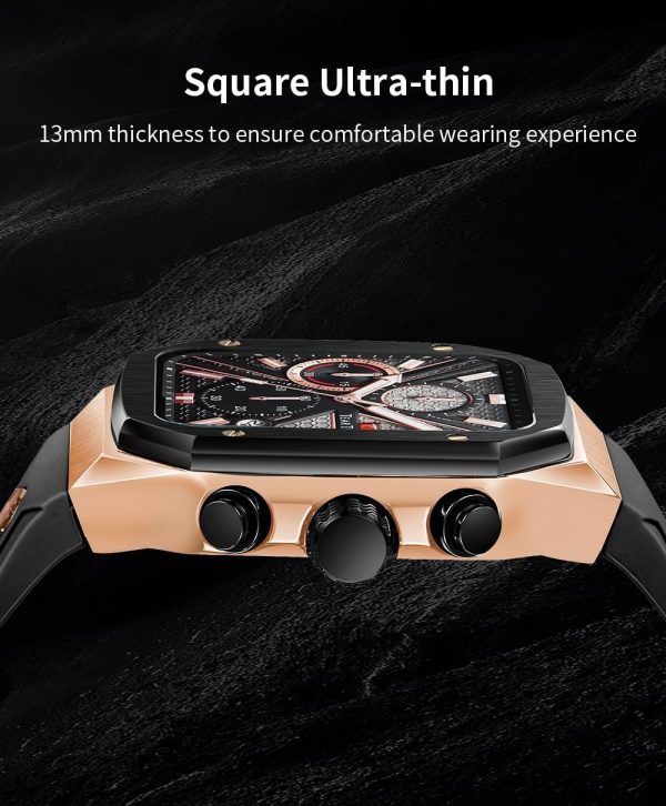 Chronograph Analog Watches for Men Luminous Waterproof Business Casual Work Wrist Men's Watch with Silicon Strap - Image 27
