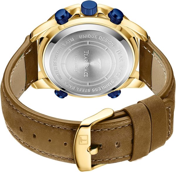 Men’s Watches Analog Digital Quartz Waterproof Sport Watches for Men Chronograph Alarm Multifunctional Wrist Watch with Silicone Strap - Image 7