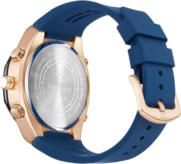 Men's Watch Analog-Digital Chronograph Waterproof Sport Watch Calendar Date Luminous Alarm Casual Work Hiking Running Wrist Watch with Second Hand and Silicone Strap - Image 29