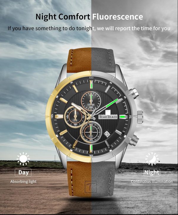Mens Watches Analog Waterproof Watches for Men Chronograph Classical Fashion Dress Mens Wrist Watch Relojes para Hombres Christmas Gift for Men Husband Father - Image 13