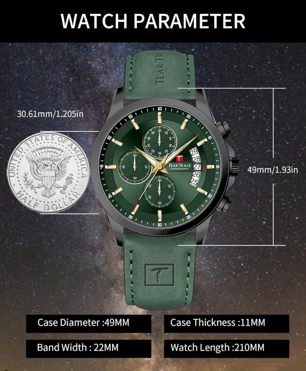 Mens Watches Analog Waterproof Watches for Men Chronograph Classical Fashion Dress Mens Wrist Watch Relojes para Hombres Christmas Gift for Men Husband Father - Image 18