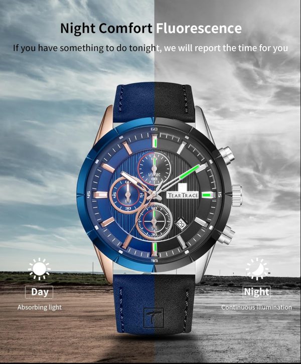 Mens Watches Analog Waterproof Watches for Men Chronograph Classical Fashion Dress Mens Wrist Watch Relojes para Hombres Christmas Gift for Men Husband Father - Image 33