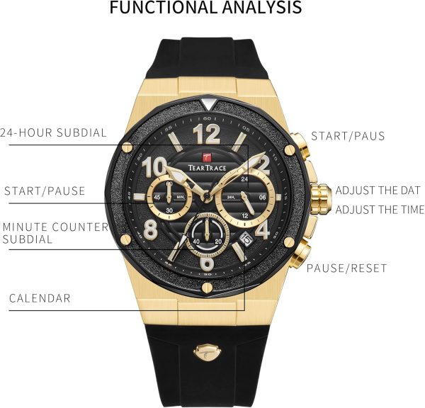 Mens Watches Analog Waterproof Watches for Men Chronograph Classical Fashion Dress Mens Wrist Watch Relojes para Hombres Christmas Gift for Men Husband Father - Image 41