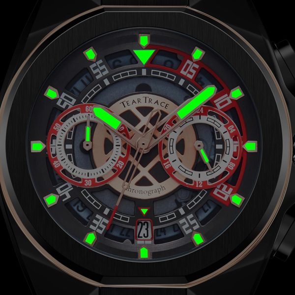 Mens Watches Analog Waterproof Fashion Date Wrist Watch, Skeleton Tonneau Watches for Men with Chronograph,Ideal for Sports Enthusiasts & Daily Wear - Perfect Gifts for Men - Image 22