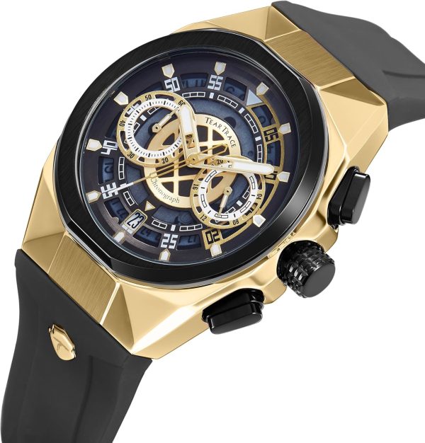 Mens Watches Analog Waterproof Fashion Date Wrist Watch, Skeleton Tonneau Watches for Men with Chronograph,Ideal for Sports Enthusiasts & Daily Wear - Perfect Gifts for Men - Image 29