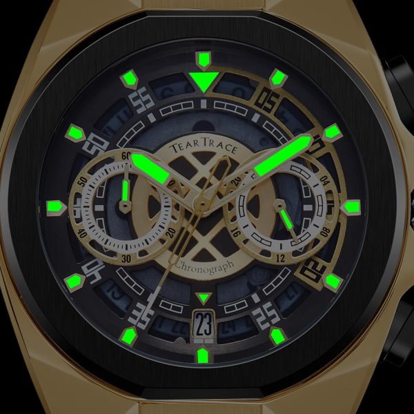 Mens Watches Analog Waterproof Fashion Date Wrist Watch, Skeleton Tonneau Watches for Men with Chronograph,Ideal for Sports Enthusiasts & Daily Wear - Perfect Gifts for Men - Image 32
