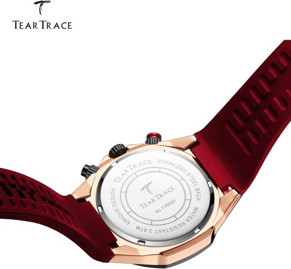 Watches for Men Luxury Chronograph 3ATM Waterproof Quartz Sport Wrist Watches Multifunctional with Silicone Strap Casual Work Mens Watches - Image 7