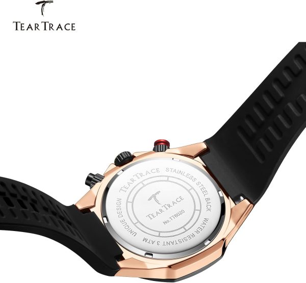 Watches for Men Luxury Chronograph 3ATM Waterproof Quartz Sport Wrist Watches Multifunctional with Silicone Strap Casual Work Mens Watches - Image 16