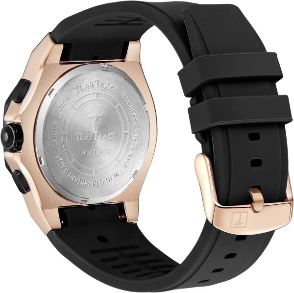 Watches for Men Luxury Chronograph 3ATM Waterproof Quartz Sport Wrist Watches Multifunctional with Silicone Strap Casual Work Mens Watches - Image 25