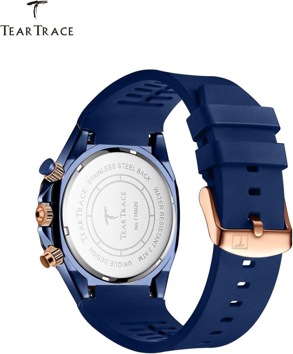 Watches for Men Luxury Chronograph 3ATM Waterproof Quartz Sport Wrist Watches Multifunctional with Silicone Strap Casual Work Mens Watches - Image 29
