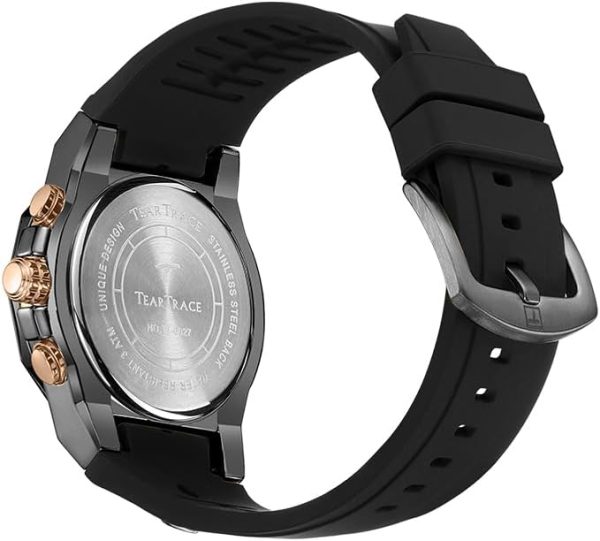 Watches for Men Luxury Chronograph 3ATM Waterproof Quartz Sport Wrist Watches Multifunctional with Silicone Strap Casual Work Mens Watches - Image 46