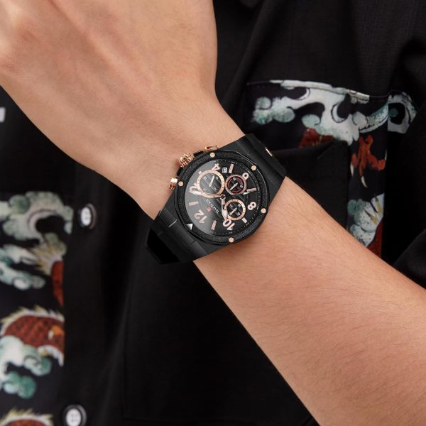 Watches for Men Luxury Chronograph 3ATM Waterproof Quartz Sport Wrist Watches Multifunctional with Silicone Strap Casual Work Mens Watches - Image 47